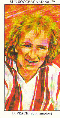 David Peach Southampton 1978/79 the SUN Soccercards #479